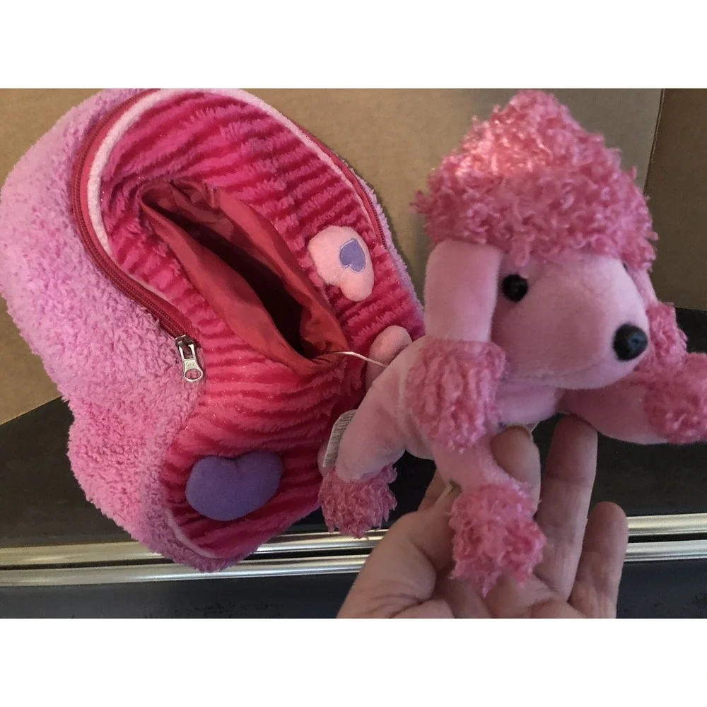Child's Backpack, Poodle Plush Toddler Backpack